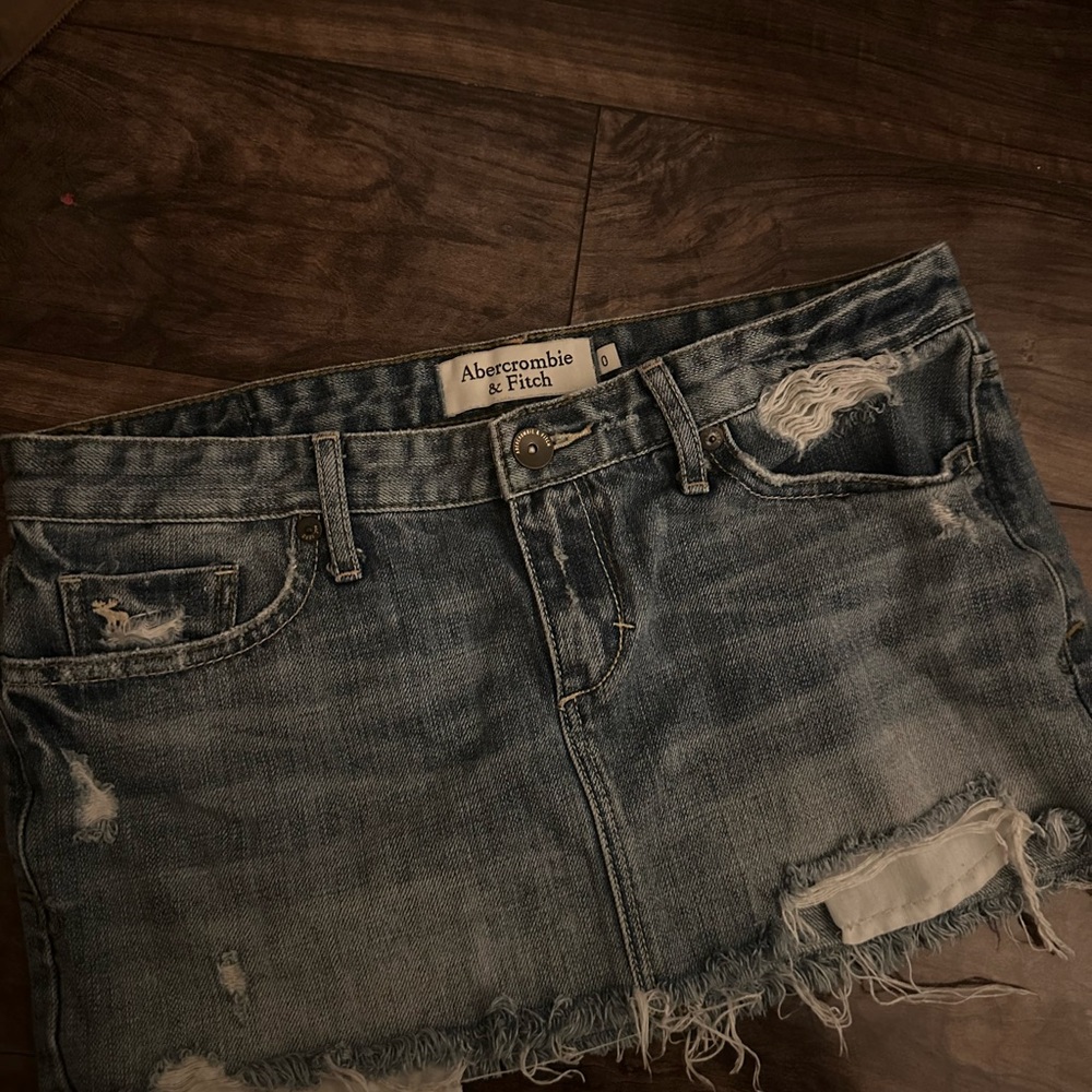 Abercrombie & Fitch Blue Denim Skirt